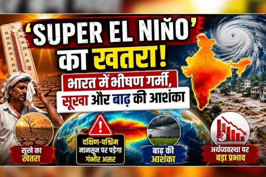 ‘सुपर अल नीनो’ का खतरा : भारत में भीषण गर्मी, सूखा और बाढ़ की आशंका