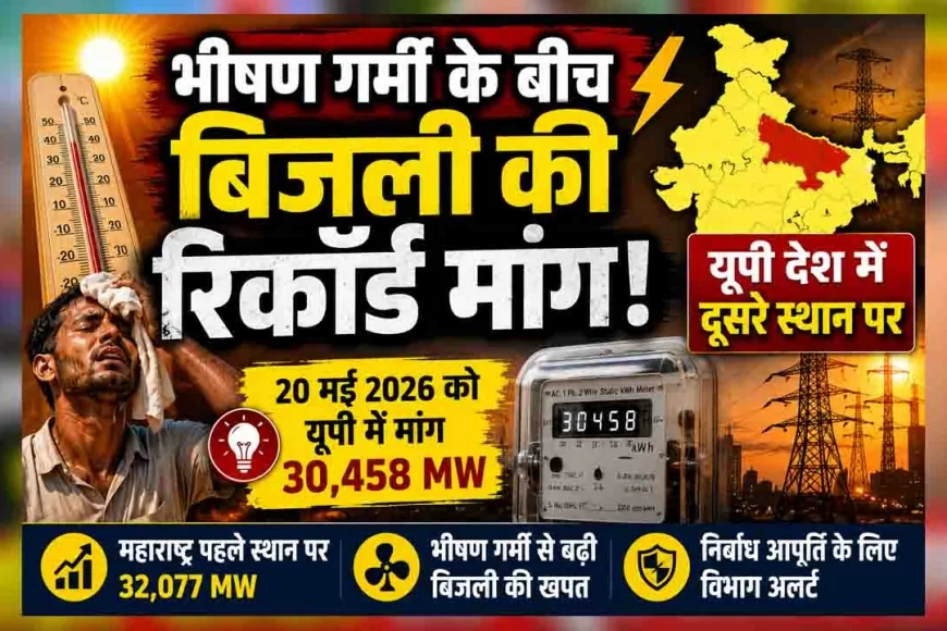 भीषण गर्मी के बीच बिजली की रिकॉर्ड मांग, यूपी देश में दूसरे स्थान पर