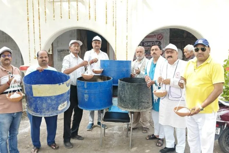 भीषण गर्मी के बीच पशु-पक्षियों की मदद को आगे आए समाजसेवी, सेवा और संवेदना का संदेश दे रही रेड क्रॉस सोसाइटी