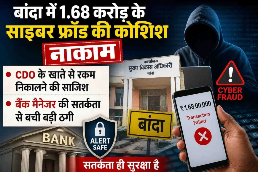 बांदा में 1.68 करोड़ के साइबर फ्रॉड की कोशिश नाकाम