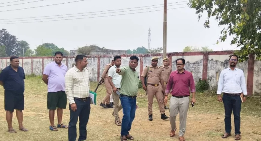 डीएम ने निरीक्षण कर स्पोर्टस स्टेडियम की देखी व्यवस्था