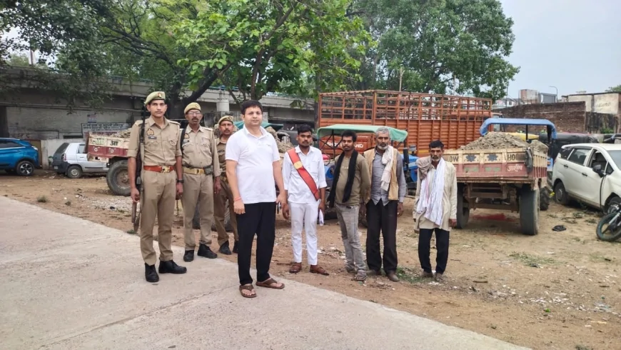 अवैध गिट्टी परिवहन पर प्रशासन का शिकंजा, 6 ट्रक पकड़े, माफियाओं में हड़कंप