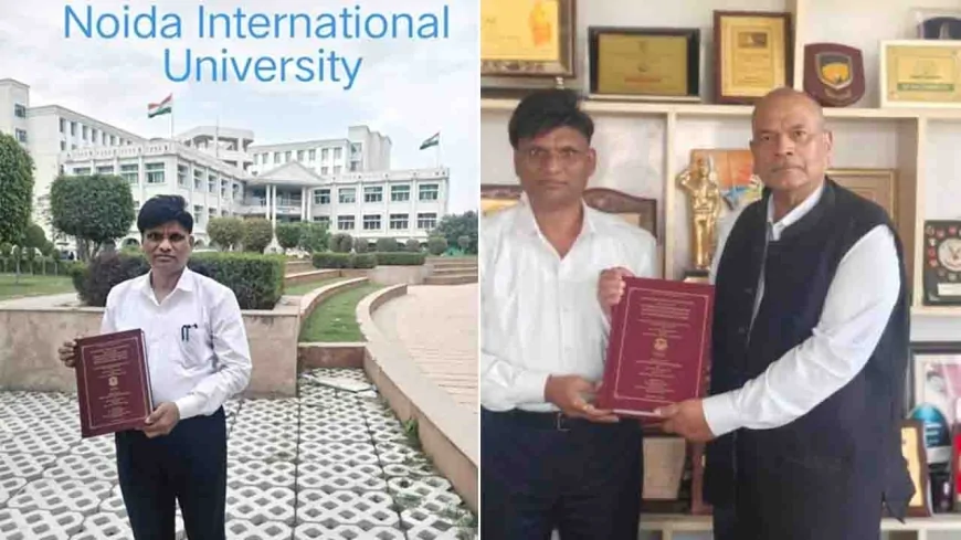 एडिशनल एसपी डॉ. शिवराज प्रजापति को साइबर अपराध प्रबंधन में पीएचडी