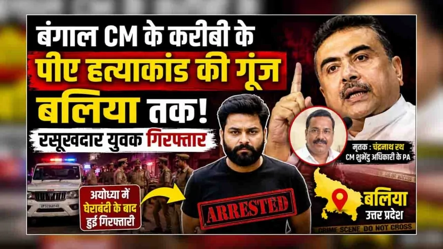 बंगाल CM के करीबी के पीए हत्याकांड की गूंज बलिया तक, रसूखदार युवक गिरफ्तार