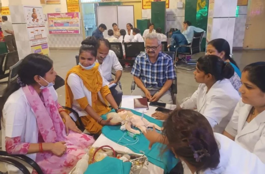 नवजात शिशुओं की बेहतर देखभाल को दिया गया प्रशिक्षण
