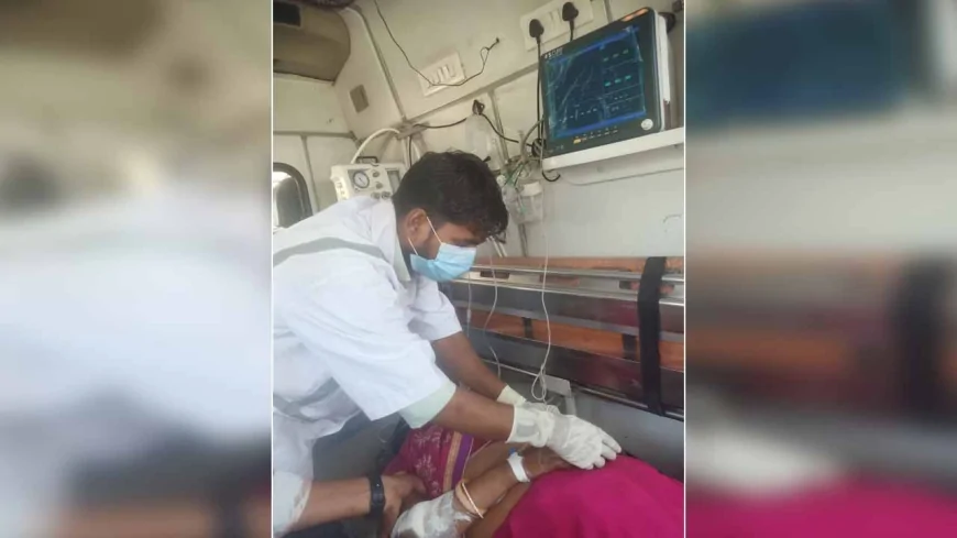 चलती बाइक से गिरकर बाइक पर सवार युवती गम्भीर रूप से घायल, डॉक्टर ने किया रेफर