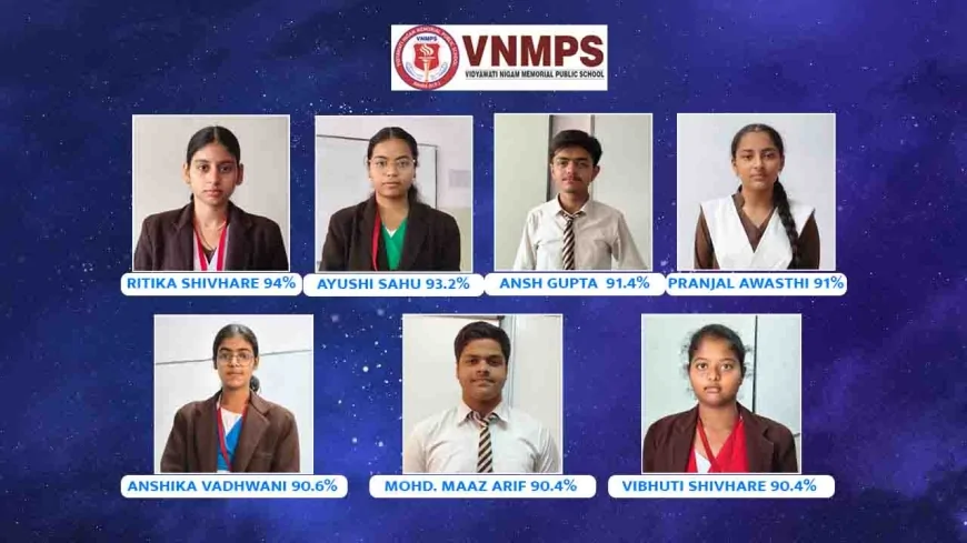 विद्यावती निगम मेमोरियल पब्लिक स्कूल का इंटरमीडिएट परिणाम शानदार, छात्रों ने किया उत्कृष्ट प्रदर्शन