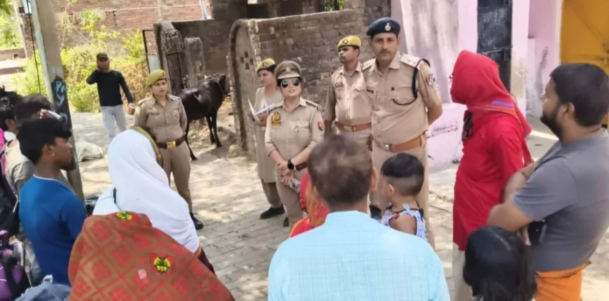 जीआरपी थानाध्यक्ष ने स्थानीय लोगों से संवाद किया