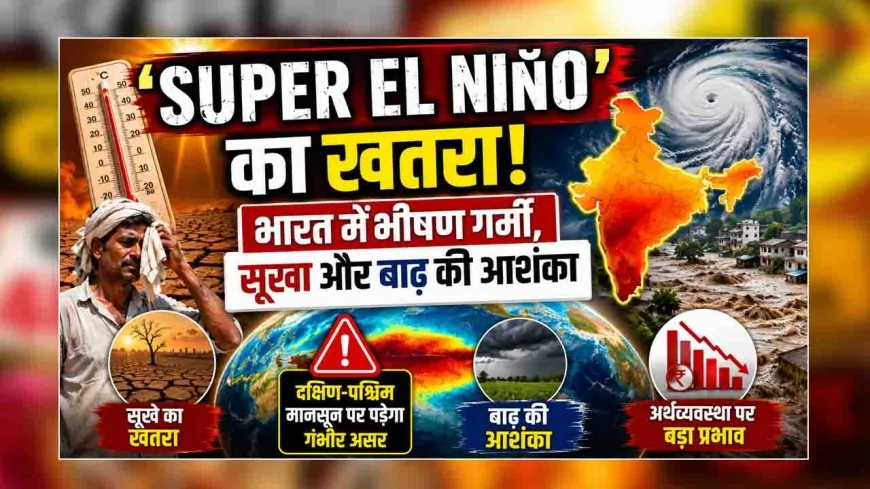 ‘सुपर अल नीनो’ का खतरा : भारत में भीषण गर्मी, सूखा और बाढ़ की आशंका