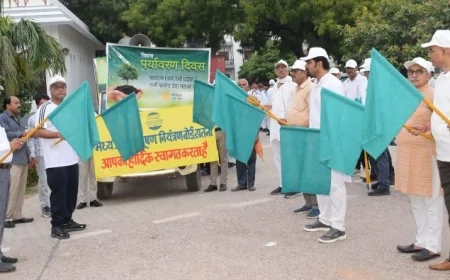 विश्व पर्यावरण दिवस पर रैली निकाल किया जागरुक
