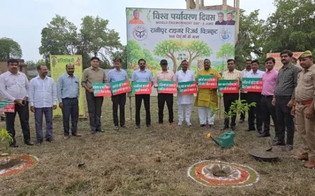 पर्यावरण संरक्षण, हरियाली संवर्धन और सिंगल यूज प्लास्टिक के पूर्ण बहिष्कार का दिया गया संदेश