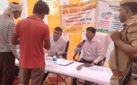 सीडीओ ने सुनी ग्रामीणों की समस्याएं, किया पौधरोपण