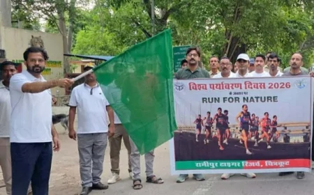 वन विभाग ने रन फार नेचर एवं स्वच्छता अभियान का किया आयोजन