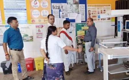 सीएमओ ने सीएचसी का किया औचक निरीक्षण