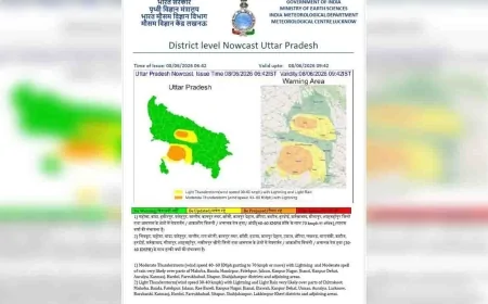 यूपी में मौसम का अलर्ट : कई जिलों में आंधी, बारिश और बिजली गिरने की चेतावनी