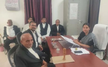 मध्यस्थता अभियान एवं विशेष लोक अदालत को लेकर हुई बैठक