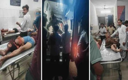 तेज रफ्तार स्कॉर्पियो की टक्कर से मां-बेटे की मौत, मासूम बच्ची गंभीर