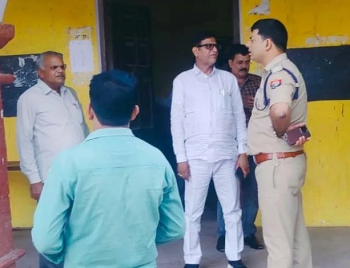 एएसपी ने पुलिस भर्ती परीक्षा का लिया जायजा