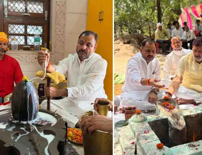 प्रधानमंत्री नरेंद्र मोदी के 12 वर्ष पूर्ण होने पर बांदा में हुए धार्मिक आयोजन, विधायक प्रकाश द्विवेदी ने किया रुद्राभिषेक