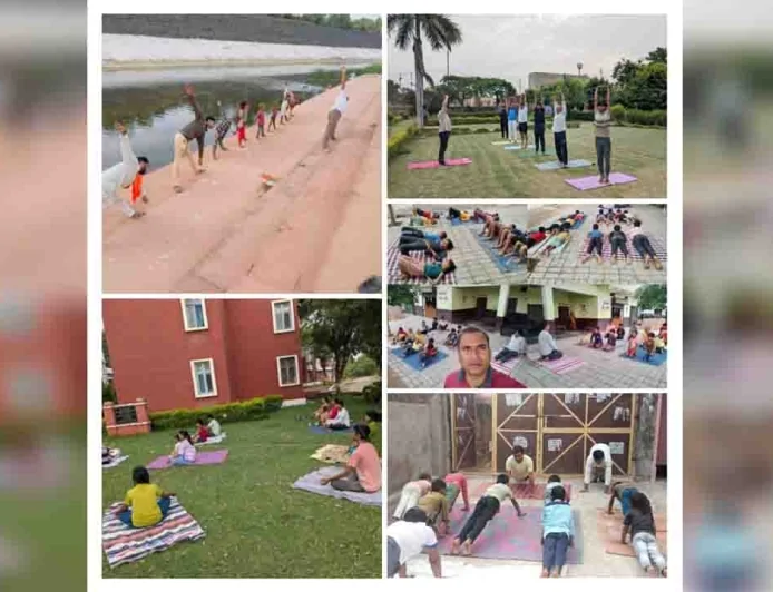 योगमय हुआ चित्रकूट, घर-घर संदेश पहुंचा रहे योग साधक