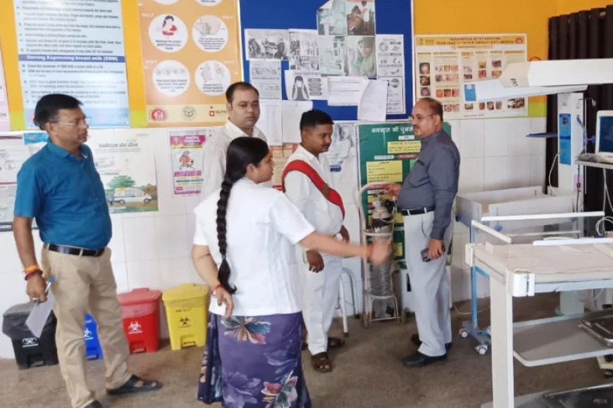 सीएमओ ने सीएचसी का किया औचक निरीक्षण