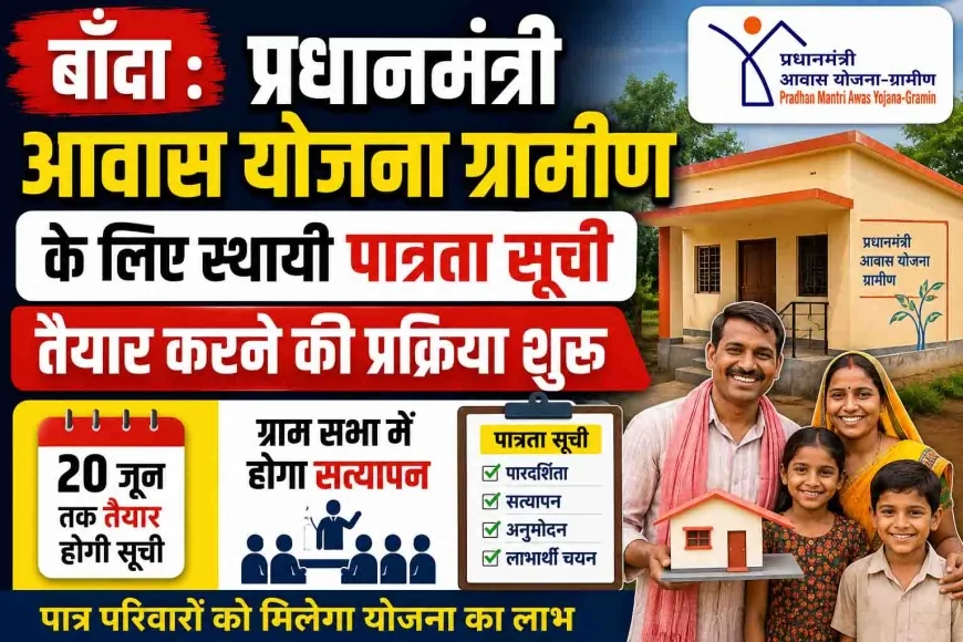 प्रधानमंत्री आवास योजना ग्रामीण के लिए स्थायी पात्रता सूची तैयार करने की प्रक्रिया शुरू