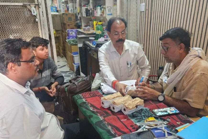 जनपद में खाद्य टीम ने भरे पांच सैम्पल
