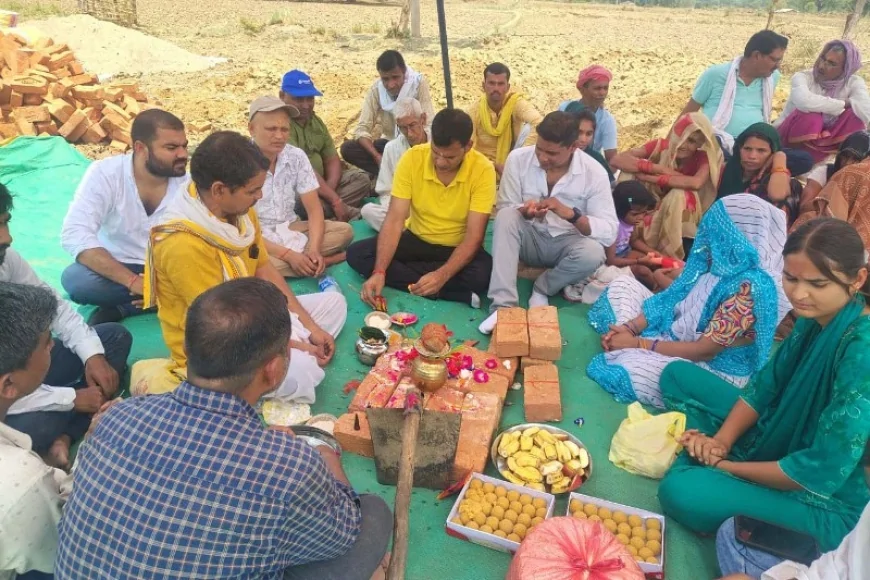 सिलखोरी में लेमनग्रास ऑयल यूनिट के लिए हुआ भूमि पूजन