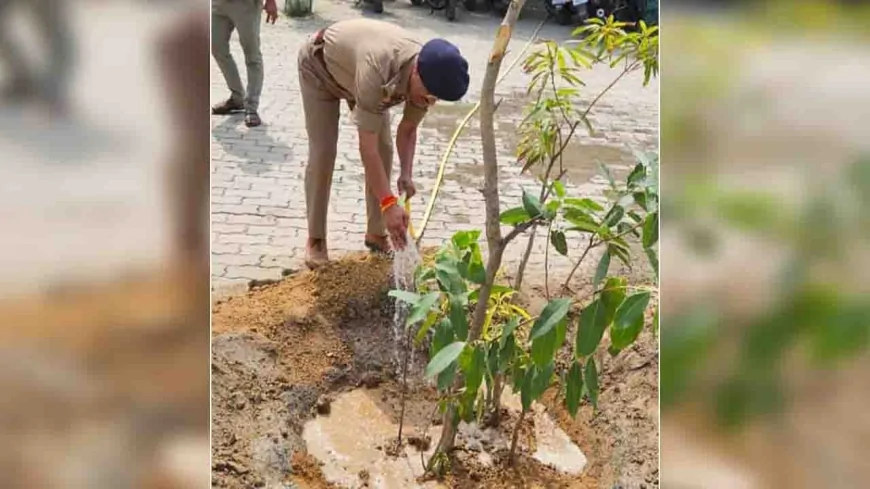 पौधरोपण कर एसपी ने पर्यावरण संरक्षण का दिलाया संकल्प