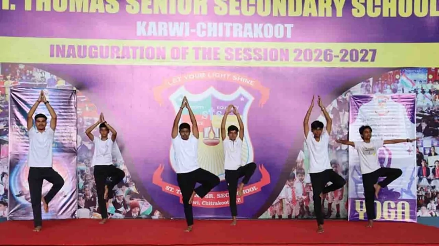 सेंट थॉमस स्कूल में मनाया गया अंतर्राष्ट्रीय योग दिवस
