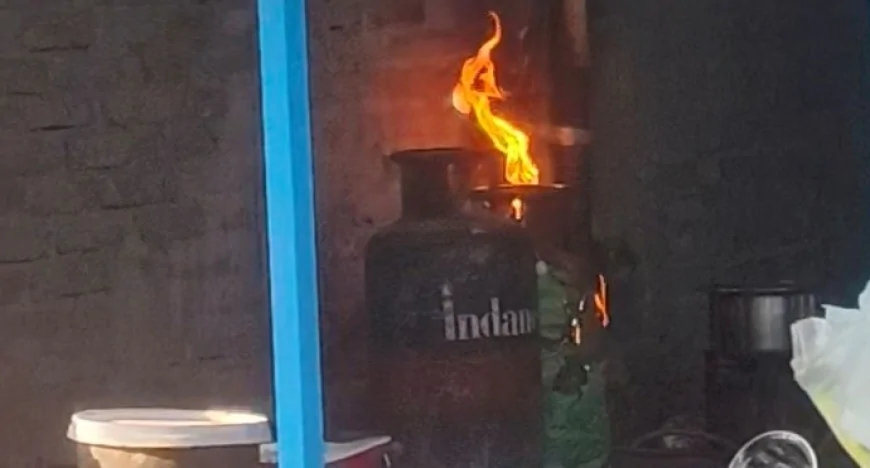 रसोई में गैस रिसाव से लगी आग, झुलसी महिला की इलाज के दौरान मौत