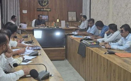 मुख्यमंत्री वैश्विक नगरोदय योजना के प्रस्तावित विकास कार्यों की हुई समीक्षा