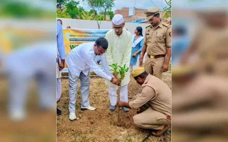 पर्यावरण जागरूकता एवं वृक्षारोपण कार्यक्रम का किया गया आयोजन