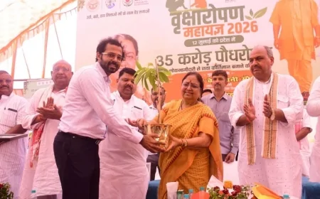 कैबिनेट मंत्री ने सुमेर गिरि वन ब्लाक में किया पौधरोपण