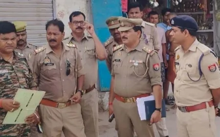मेला क्षेत्र का एएसपी ने भ्रमण कर सुरक्षा का लिया जायजा