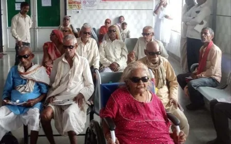 नेत्र रोग चिकित्सकों की दक्ष टीम ने किए 19 मरीजो के आपरेशन