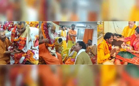 चित्रकूट के मठ-मंदिरों में उमड़े शिष्य, गुरुओं से लिया आशीर्वाद