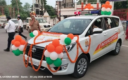 हाईटेक इंटरसेप्टर वाहन से होगी यातायात नियमों की डिजिटल निगरानी, सड़क सुरक्षा को मिलेगी मजबूती