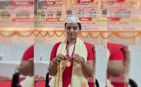 हमीरपुर की बेटी का कमाल : सम्पूर्णानन्द संस्कृत विश्वविद्यालय में संगम शुक्ला को मिले 3 स्वर्ण पदक