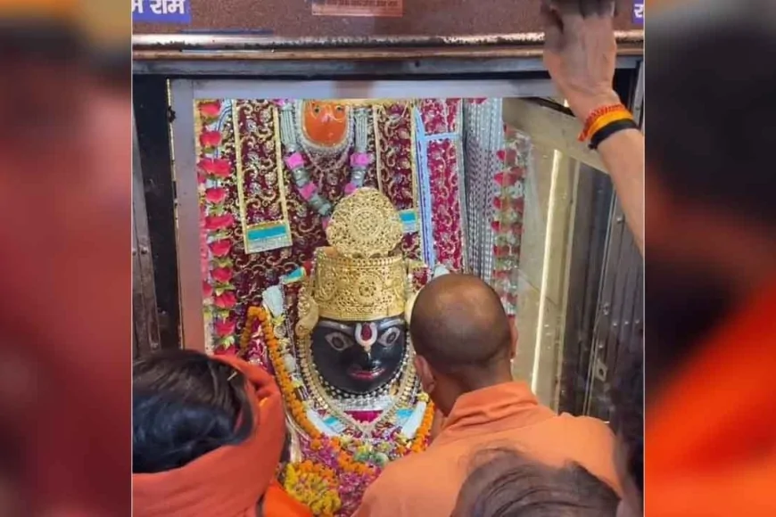 चित्रकूट में सीएम योगी ने की कामदगिरि परिक्रमा, बच्चों को बांटी चॉकलेट और बंदरों को खिलाए चने