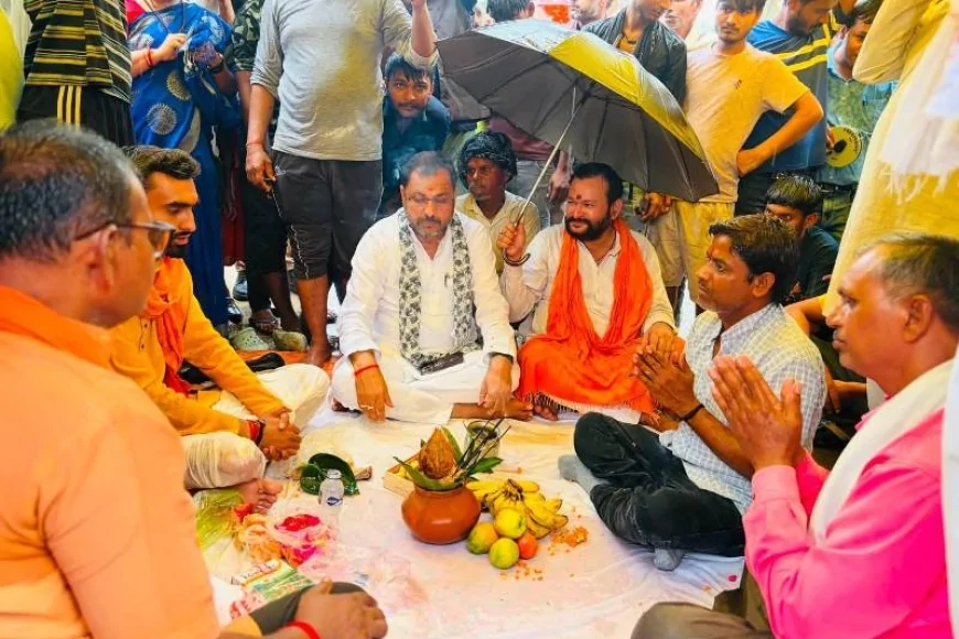 बांदा में करोड़ों की विकास परियोजनाओं का शिलान्यास, सदर विधायक और नगर पालिका अध्यक्ष ने किया भूमि पूजन