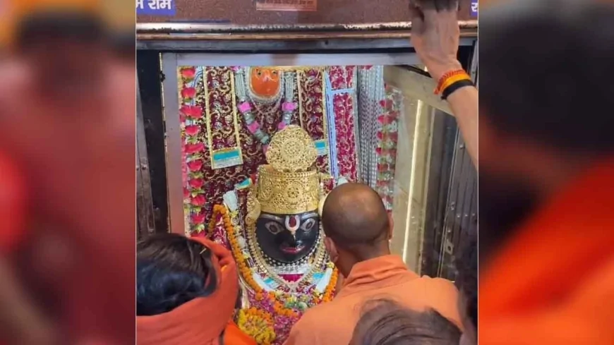 चित्रकूट में सीएम योगी ने की कामदगिरि परिक्रमा, बच्चों को बांटी चॉकलेट और बंदरों को खिलाए चने