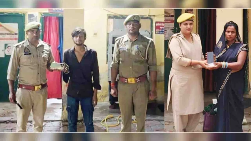 यात्रियों के खोए मोबाइल बरामद कर किया सुपुर्द
