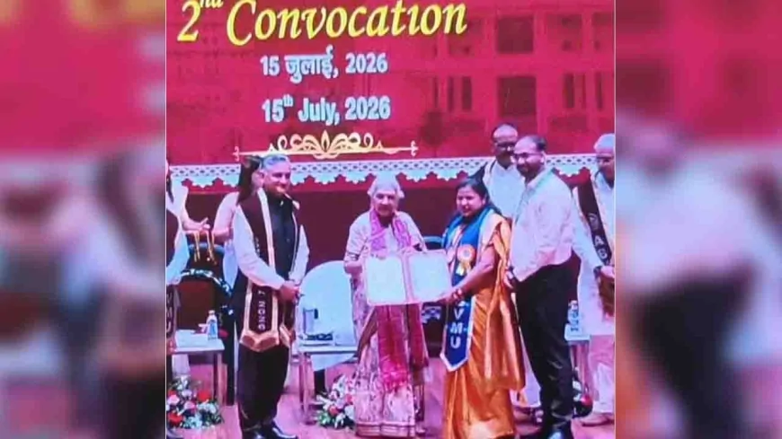 राज्यपाल ने डा. शिवांगी को किया सम्म्मानित