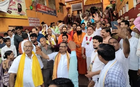 राजा बुंदेला के नेतृत्व में चल रही गाँव -गांव पांव-पांव यात्रा का हुआ समापन