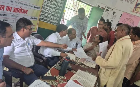 चकबन्दी ग्राम चौपाल में 26 शिकायतों का निस्तारण