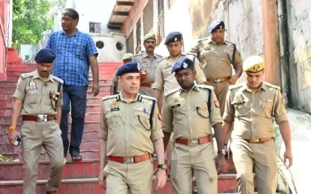 श्रद्धालुओं की सुरक्षा व्यवस्था का एडीजी ने लिया जायजा