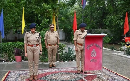 विभाजन विभीषिका स्मृति दिवस पर बांदा पुलिस ने दी श्रद्धांजलि