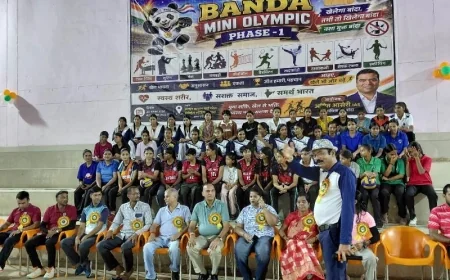बांदा मिनी ओलंपिक : बालिका वॉलीबाल में भागवत प्रसाद मेमोरियल एकेडमी का दबदबा