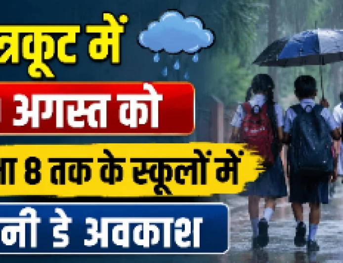 चित्रकूट में 19 अगस्त को कक्षा 8 तक के स्कूलों में रेनी डे अवकाश
